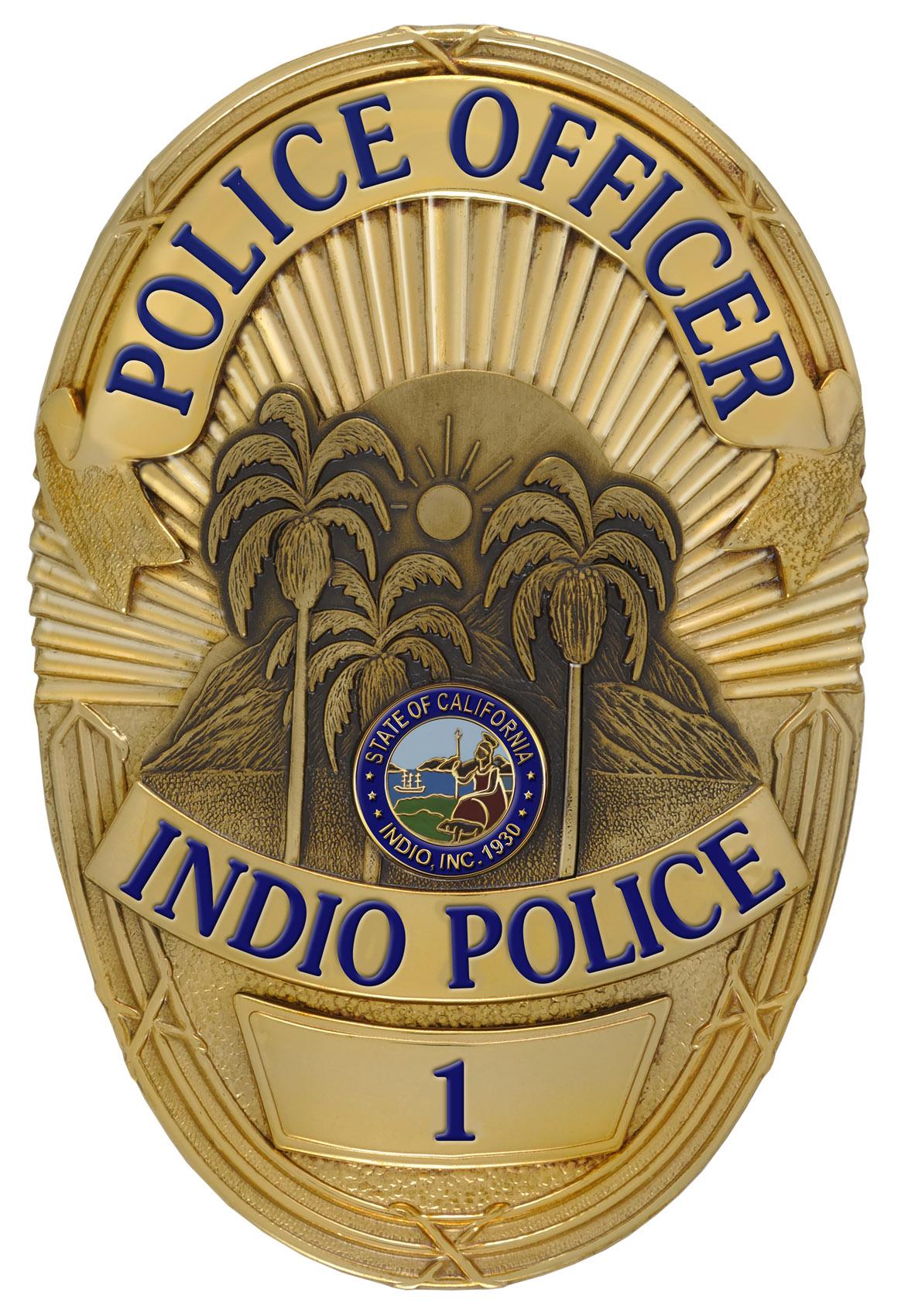 Indio Police Badge