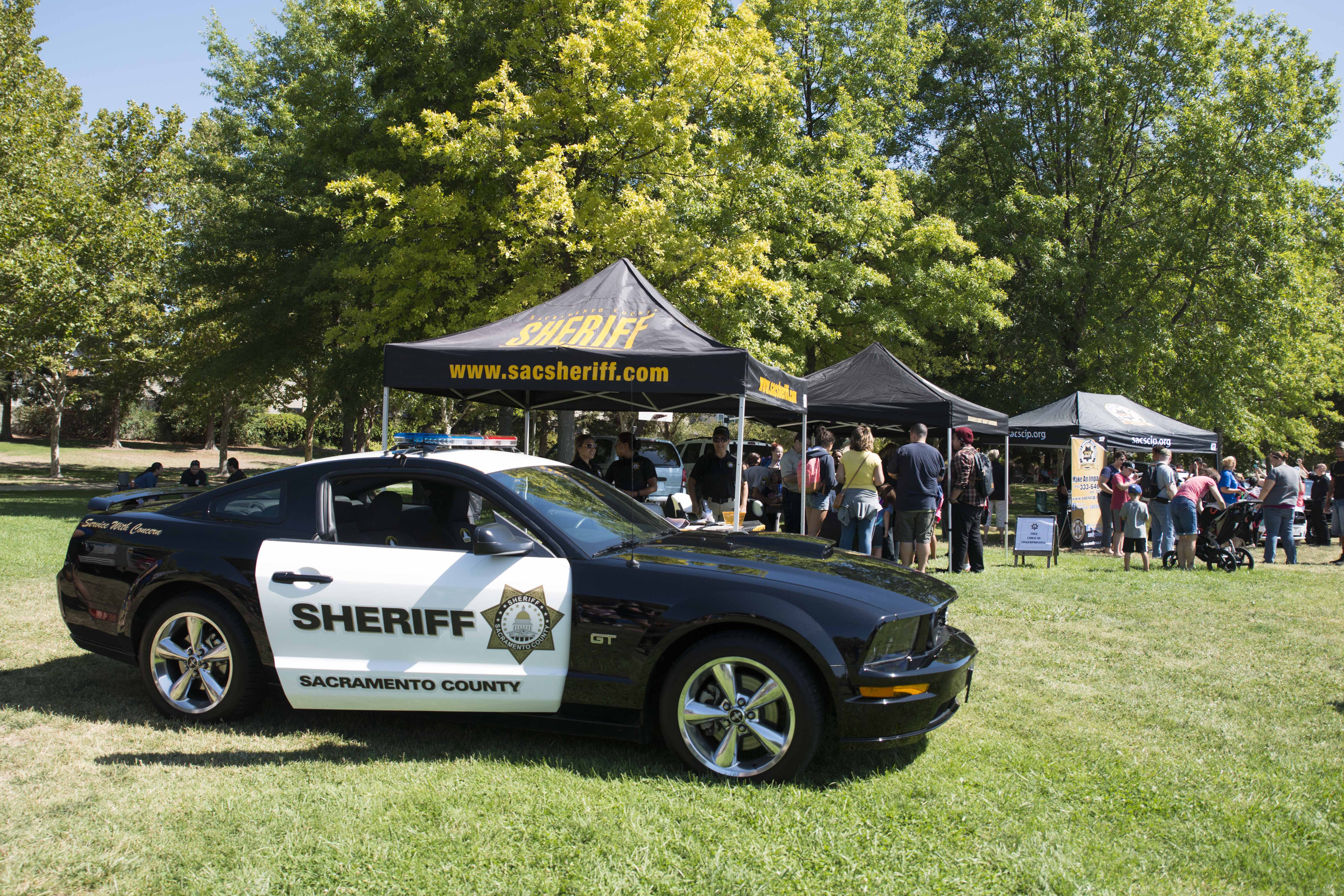 Sacramento Sheriff's Car at Community Event