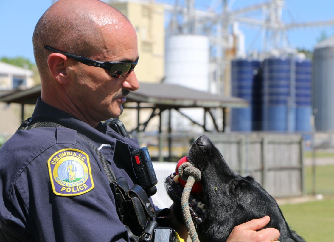 Columbia Police Department officer and K9