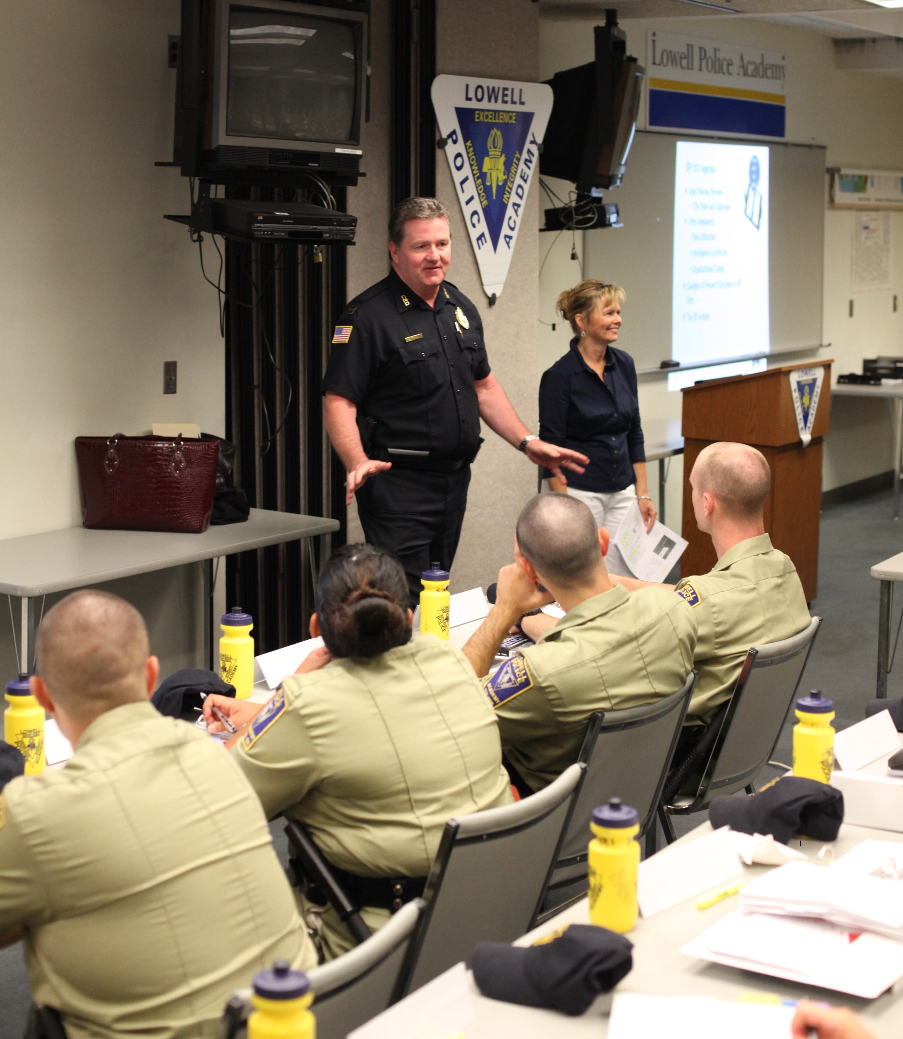 Lowell Police officers attend a training