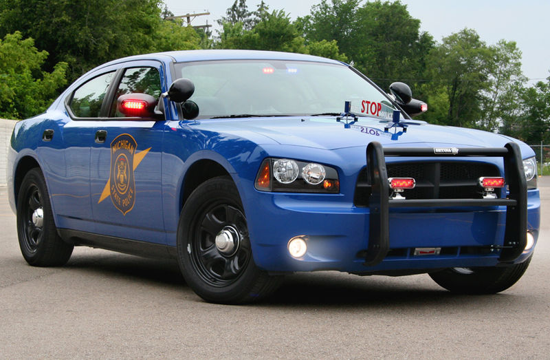 Michigan State Police car