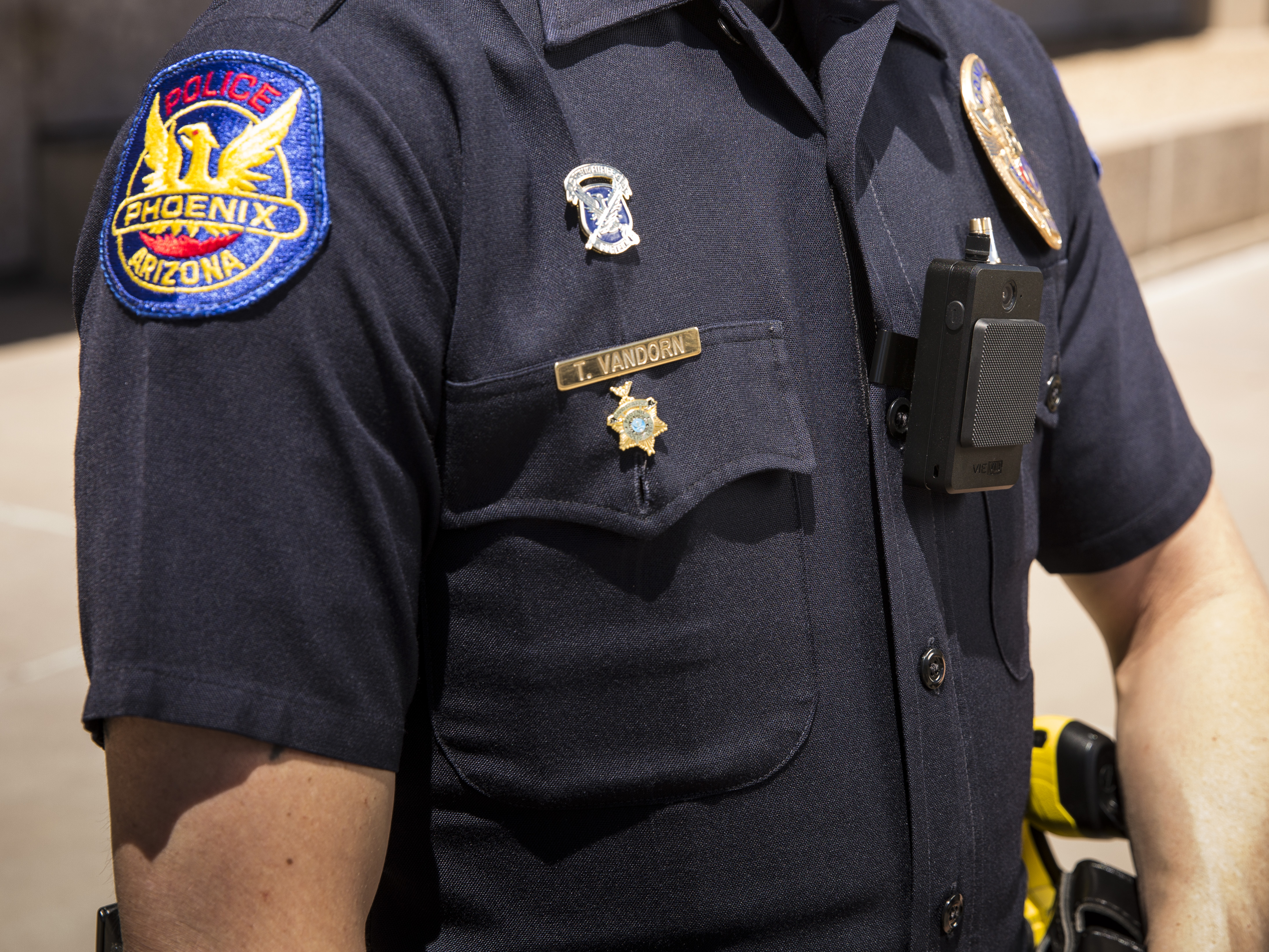 Phoenix Police Department Officer with Body Camera