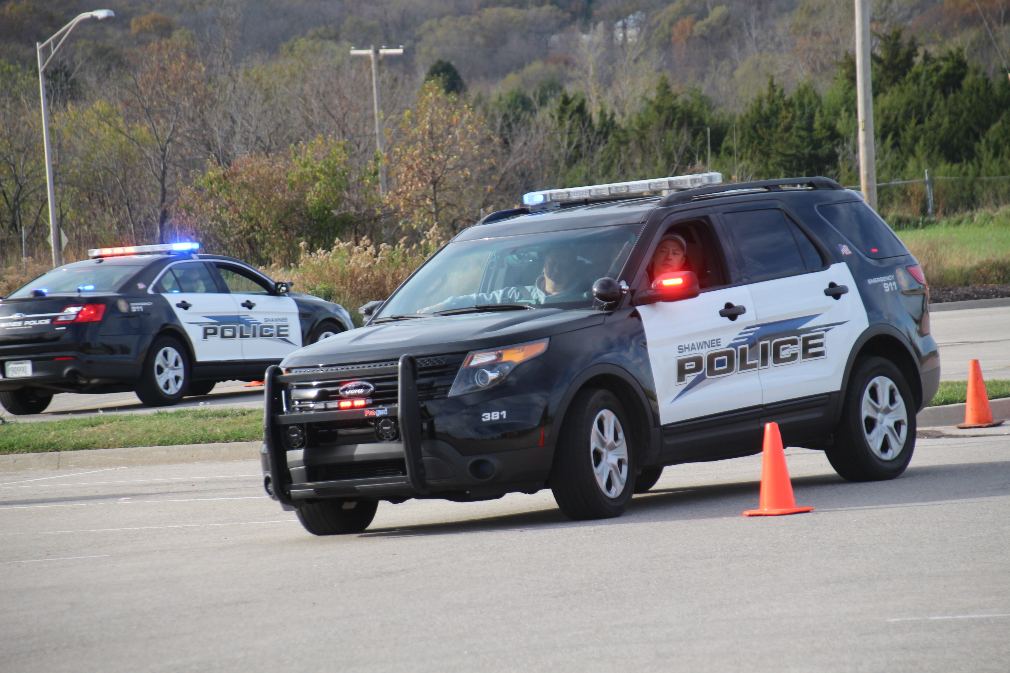 Shawnee Police Department Citizens Academy driving lesson