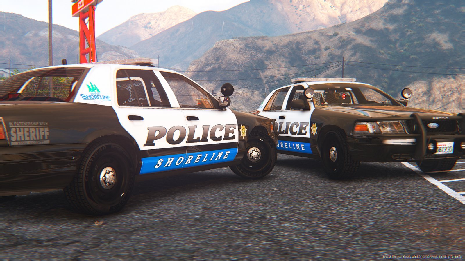 Two Shoreline Police cars