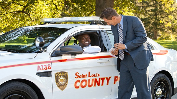 St. Louis County officer and vehicle
