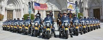 Newark officers on motorcycles