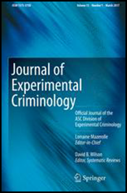 Journal of Experimental Criminology Cover