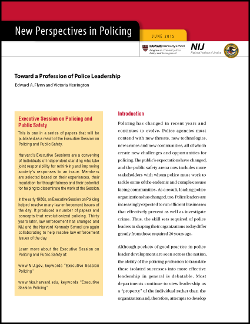 Profession of Police Leadership Cover