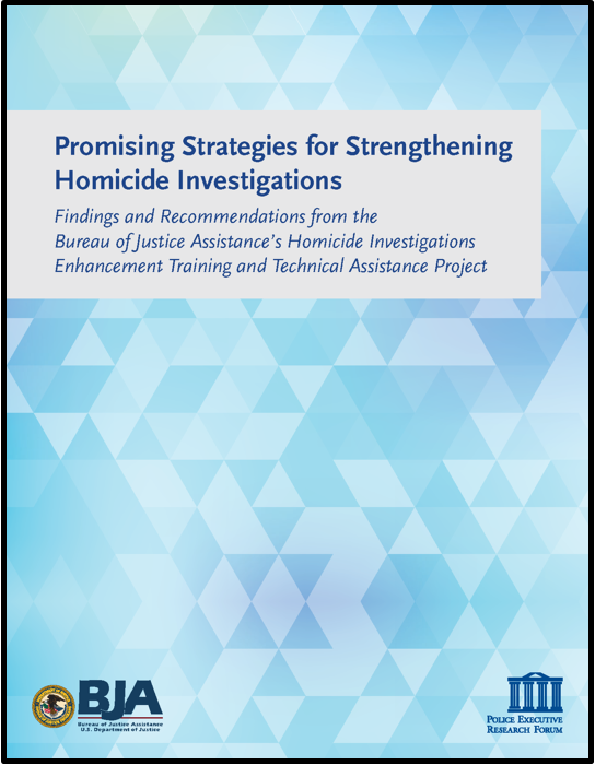 Promising Strategies for Strengthening Homicide Investigations First Page
