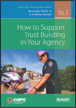 First page of document "Police Perspectives: Building Trust in a Diverse Nation - No. 3 How to Support Trust Building in Your Agency"