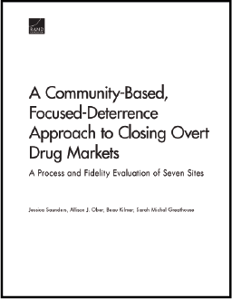 First page of document "A Community-Based, Focused-Deterrence Approach to Closing Overt Drug Markets"