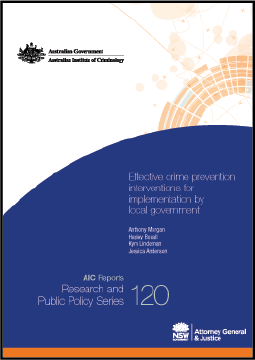 First page of document "Effective Crime Prevention Interventions for Implementation by Local Government"