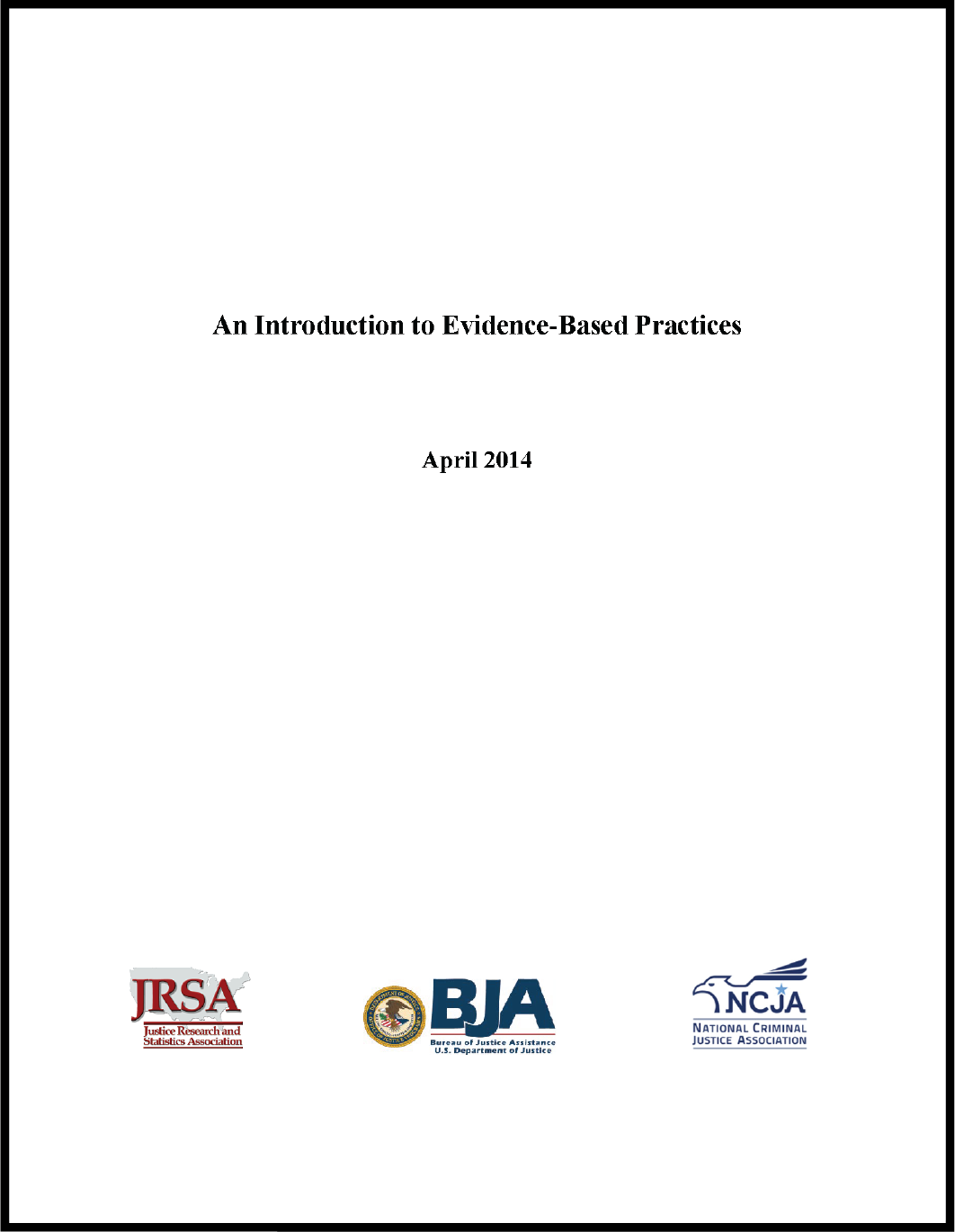 First page of document "An Introduction to Evidence-Based Practices"