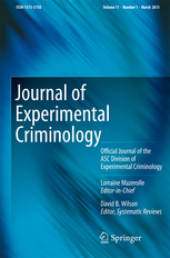 Journal of Experimental Criminology Cover