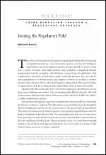 Expanding Crime Reduction Options through a Regulatory Approach article first page