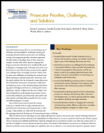 Prosecutor Priorities, Challenges, Solutions Report Cover