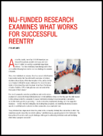 NIJ-Funded Research Examines What Works for Successful Reentry report cover