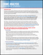 PSP Crime Analysis Assessment Summary cover