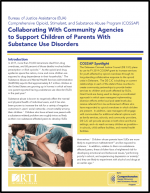 Collaborating With Community Agencies To Support Children of Parents With Substance Use Disorders report cover