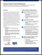 National Curriculum to Enhance Police Engagement With People With Behavioral Health Issues and Developmental Disabilities one-pager image