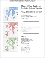 Effects of Data Quality on Predictive Hotspot Mapping 