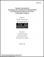 National Assessment Technology and Training Small Rural Agencies Cover