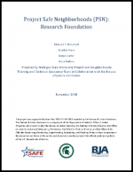 Project Safe Neighborhoods Research Foundation Report Cover