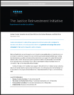 First page of document "The Justice Reinvestment Initiative"
