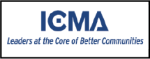 Logo for ICMA. Subtitle is, "Leaders at the Core of Better Communities."