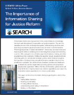 First page of document "The Importance of Information Sharing for Justice Reform"