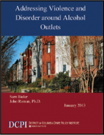 Front page, "Addressing Violence and Disorder around Alcohol Outlets"