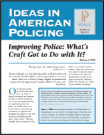 First page of document "Improving Police: What's Craft Got to Do with It?"