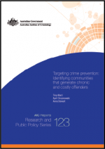 First page of document "Targeting crime prevention: Identifying communities that generate chronic and costly offenders"