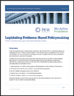 First page of document "Legislating Evidence-Based Policymaking"