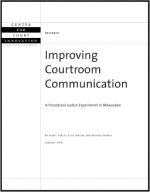 First page of document "Improving Courtroom Communication"