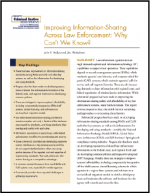 First page of document "Improving Information-Sharing Across Law Enforcement"