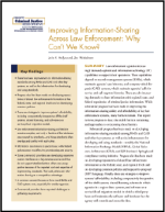 First page of document "Improving Information-Sharing Across Law Enforcement"