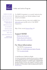 First page of document "Evaluation of National Institute of Justice-Funded Geospatial Software Tools"