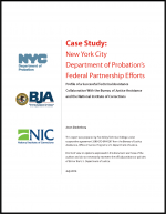 First page of document "Case Study: New York City Department of Probation’s Federal Partnership Efforts"