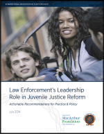First page of document "Law Enforcement’s Leadership Role in Juvenile Justice Reform: Actionable Recommendations for Practice & Policy"