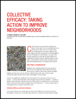 First page of document "Collective Efficacy: Taking Action to Improve Neighborhoods"
