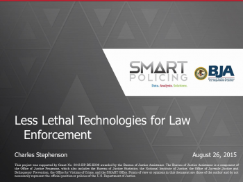 Less Lethal Tech Webinar Front Page