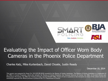 Body Worn Cameras Webinar First Slide