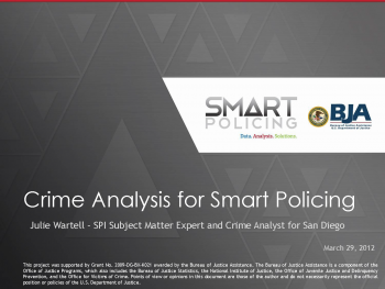 Crime Analysis Webinar First Slide