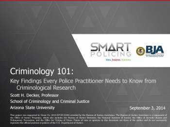 Criminology 101 Webinar First Slide