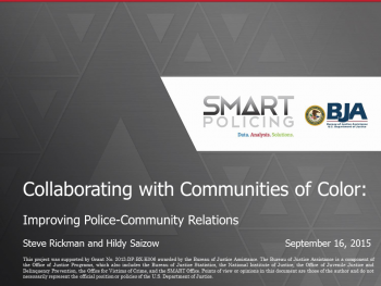 Collaborating with Communities of Color Webinar First Slide