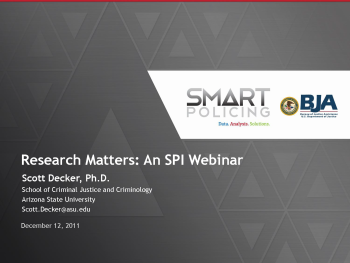 Research that Matters Webinar First Slide