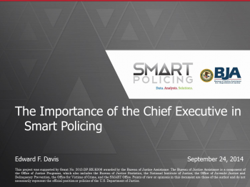 Smart Policing Executives Webinar First Slide