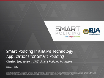 Technology and Policing Webinar First Slide